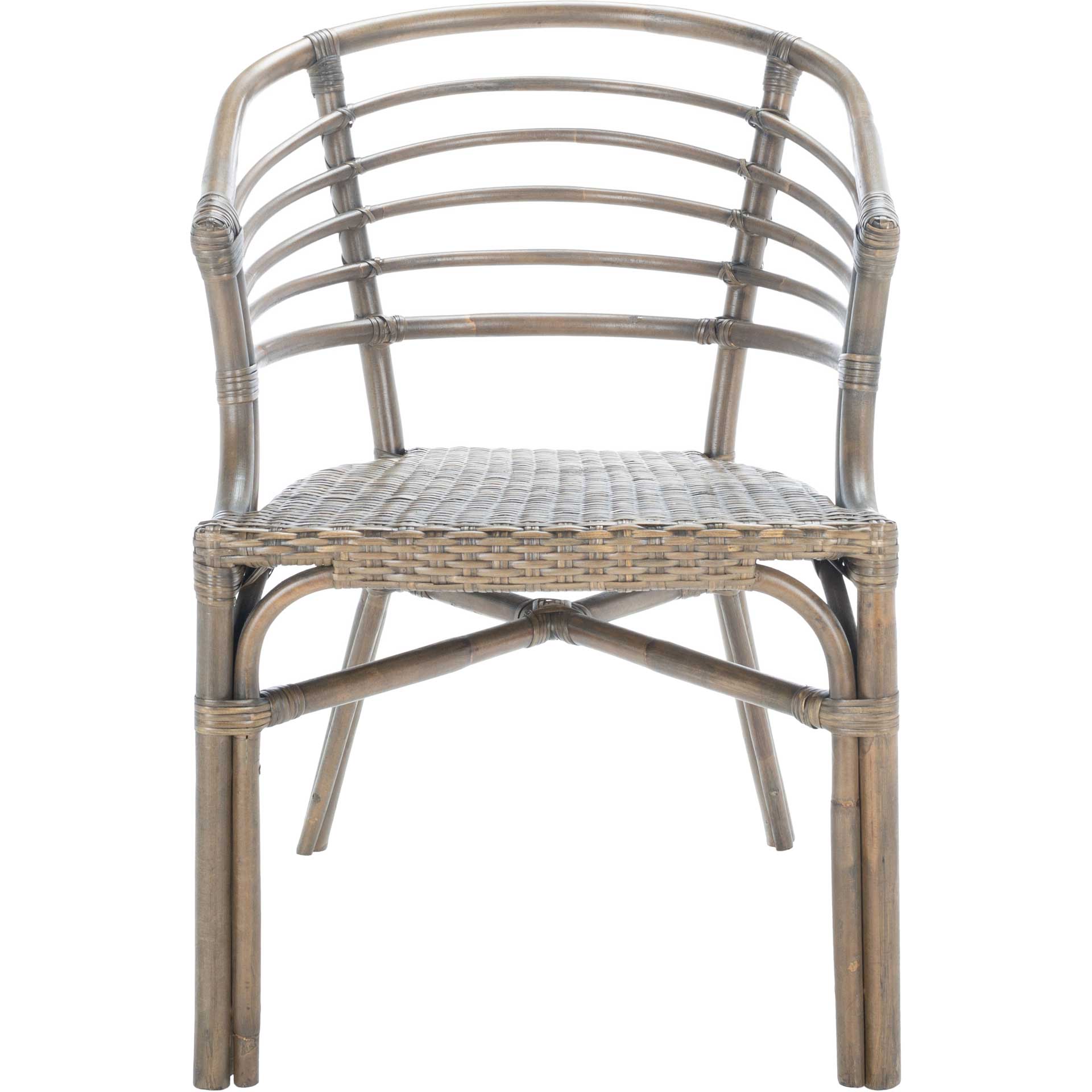 Elisio Rattan Dining Chair Walnut (Set of 2)