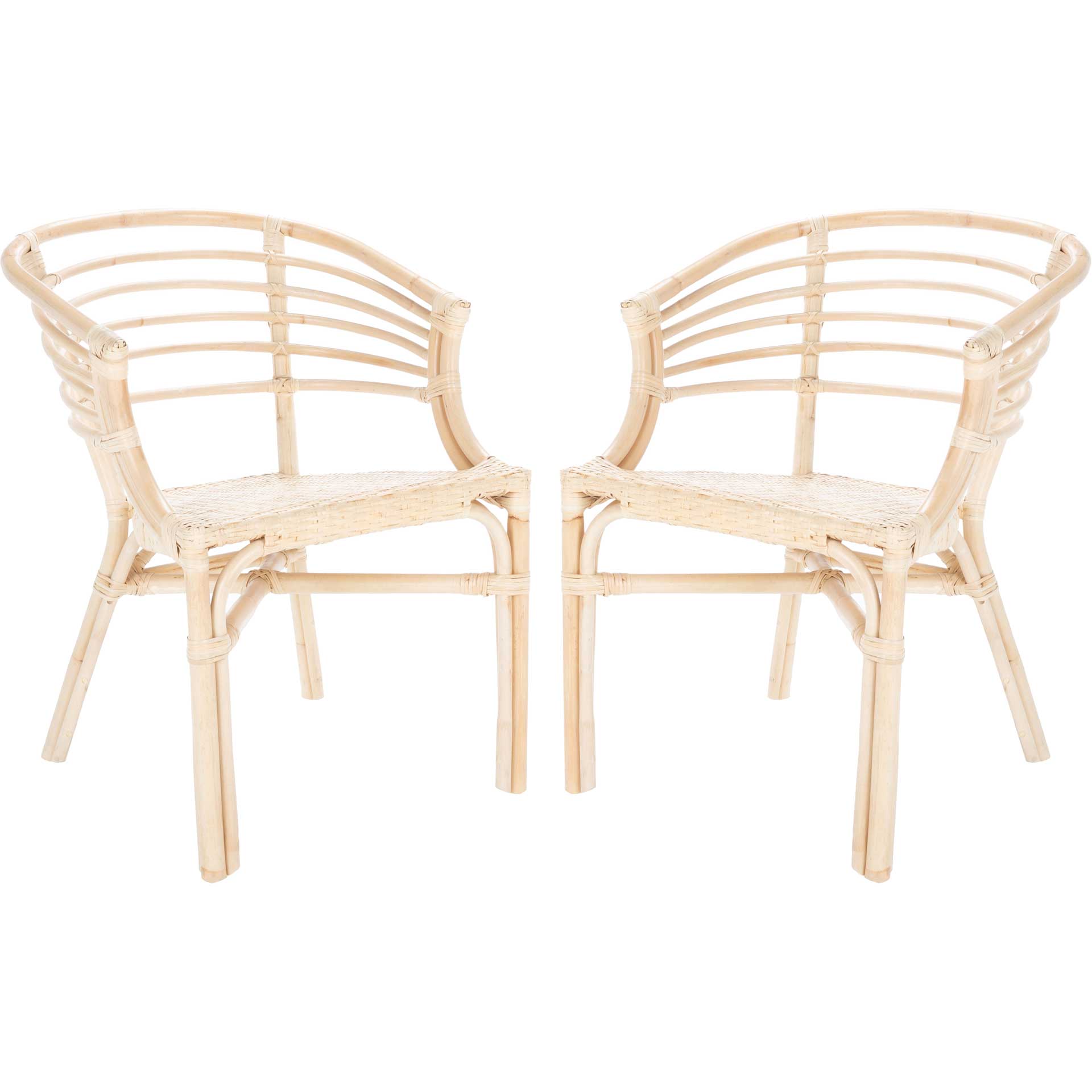 Elisio Rattan Dining Chair Natural (Set of 2)