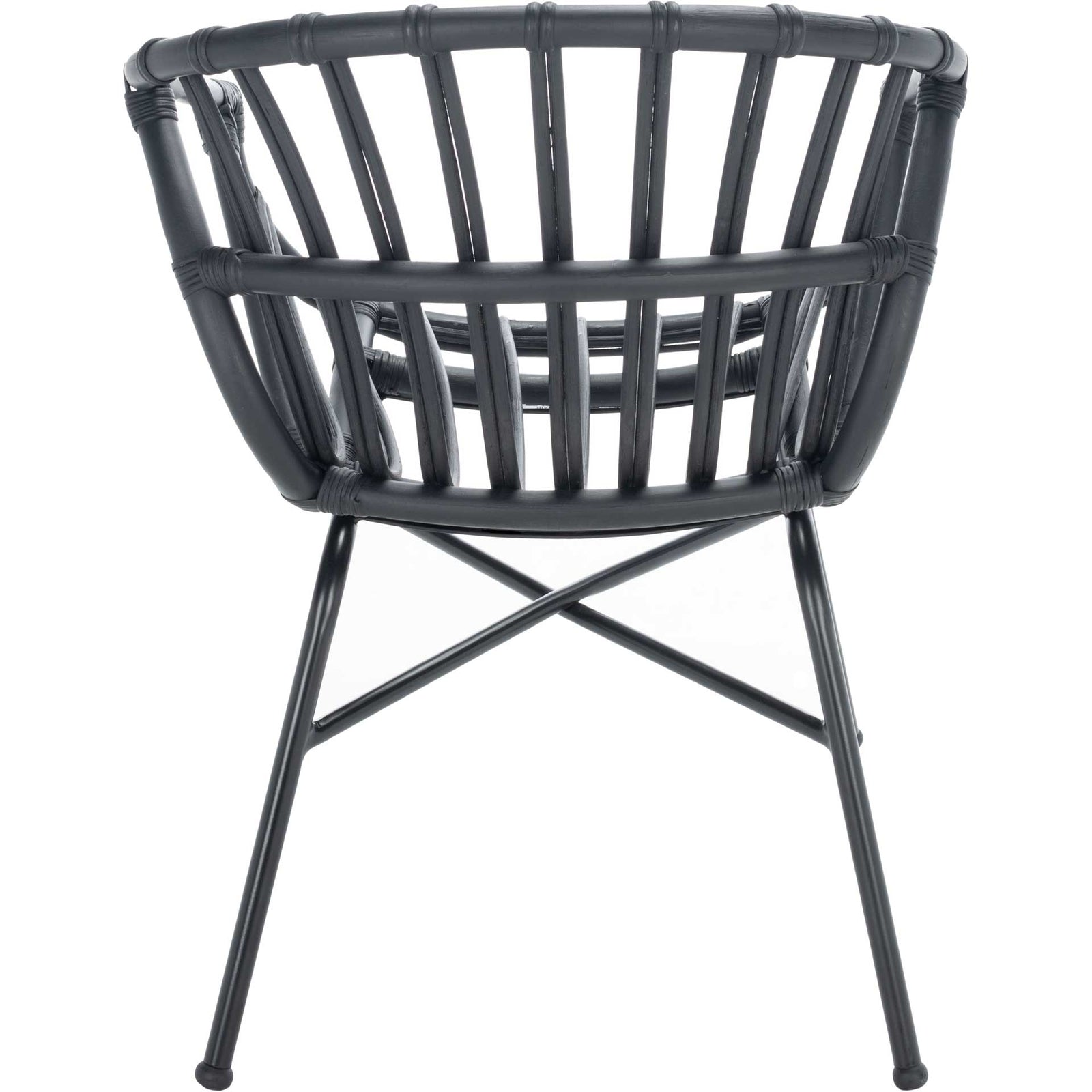 Ava Rattan Dining Chair Black (Set of 2)