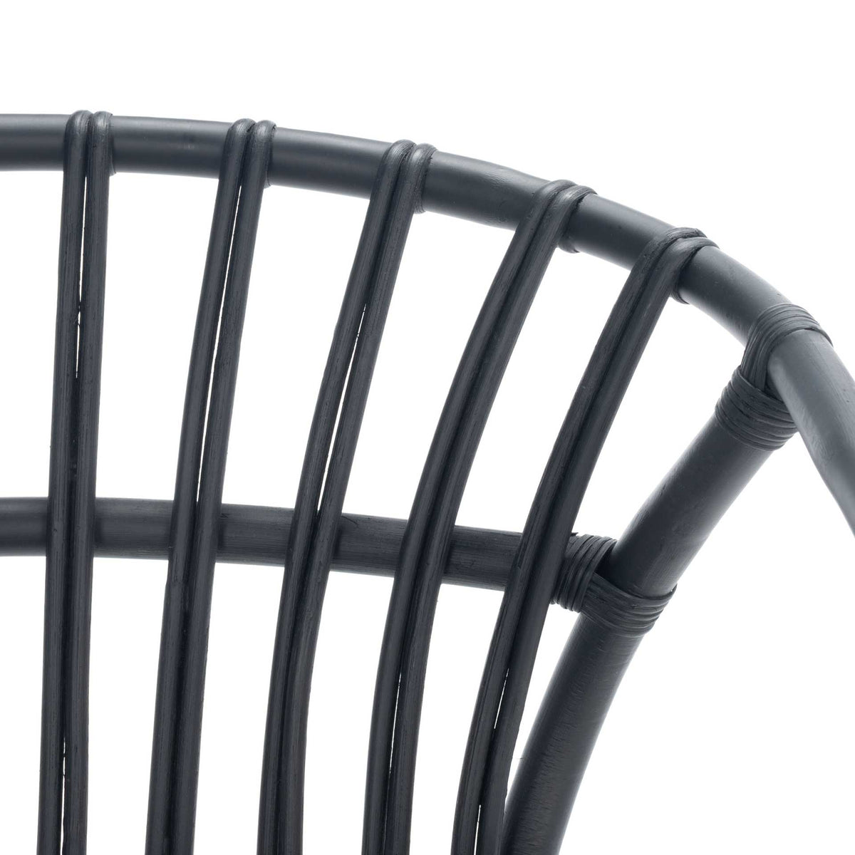 Ava Rattan Dining Chair Black (Set of 2)