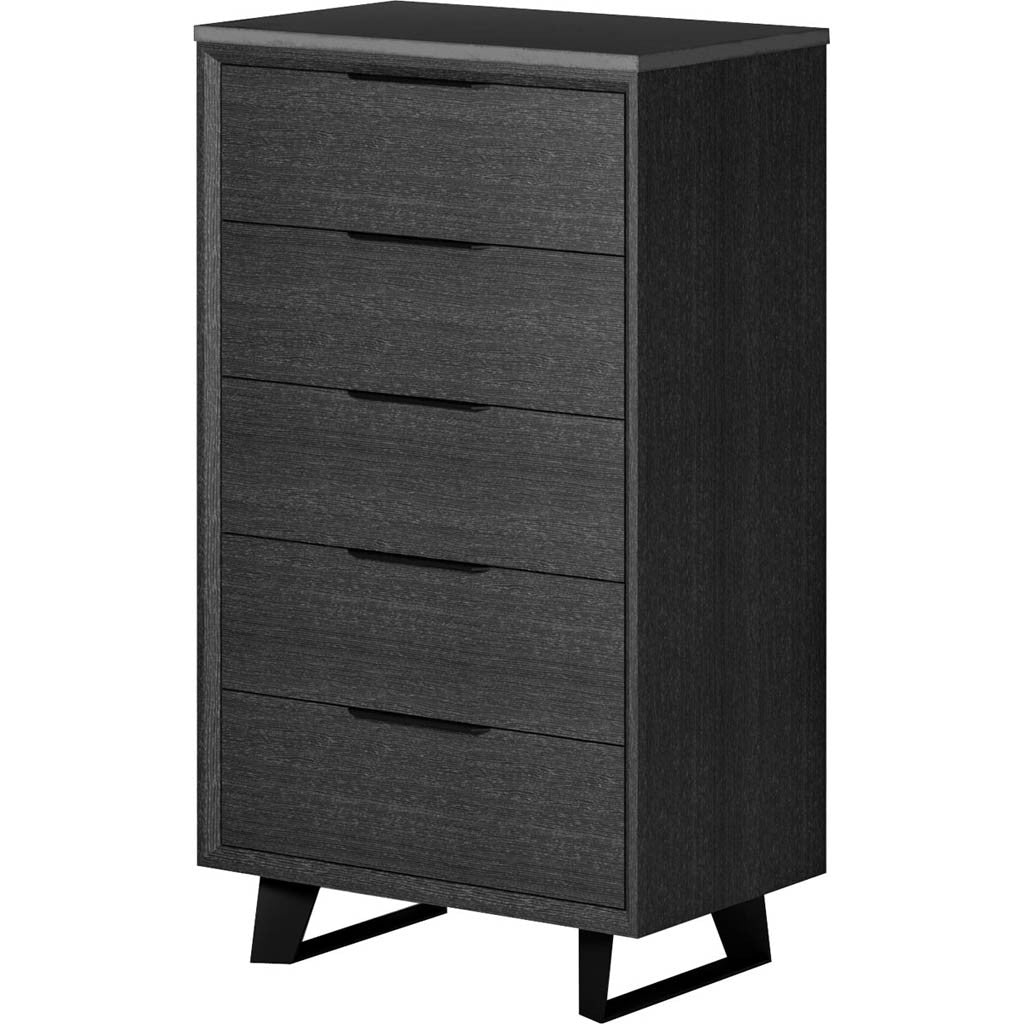 Amsterdam Tall Dresser Concrete/Gray Oak