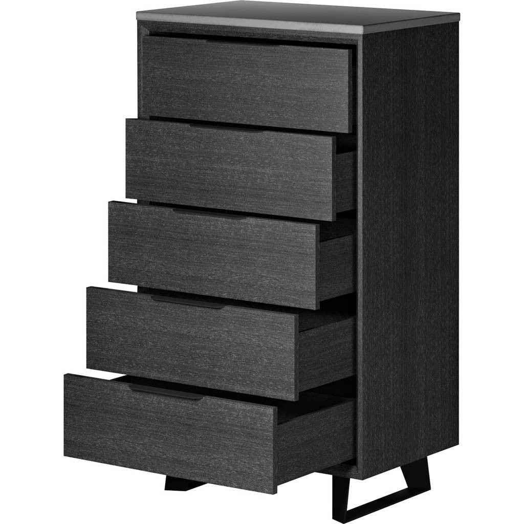 Amsterdam Tall Dresser Concrete/Gray Oak