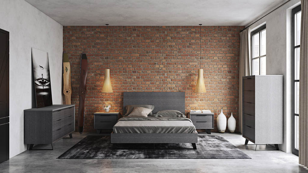 Amsterdam Bed Gray Oak