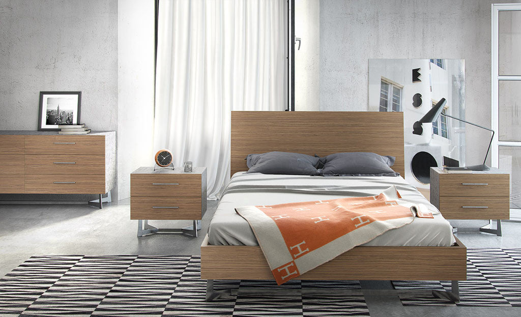 Broome Bed Latte Walnut