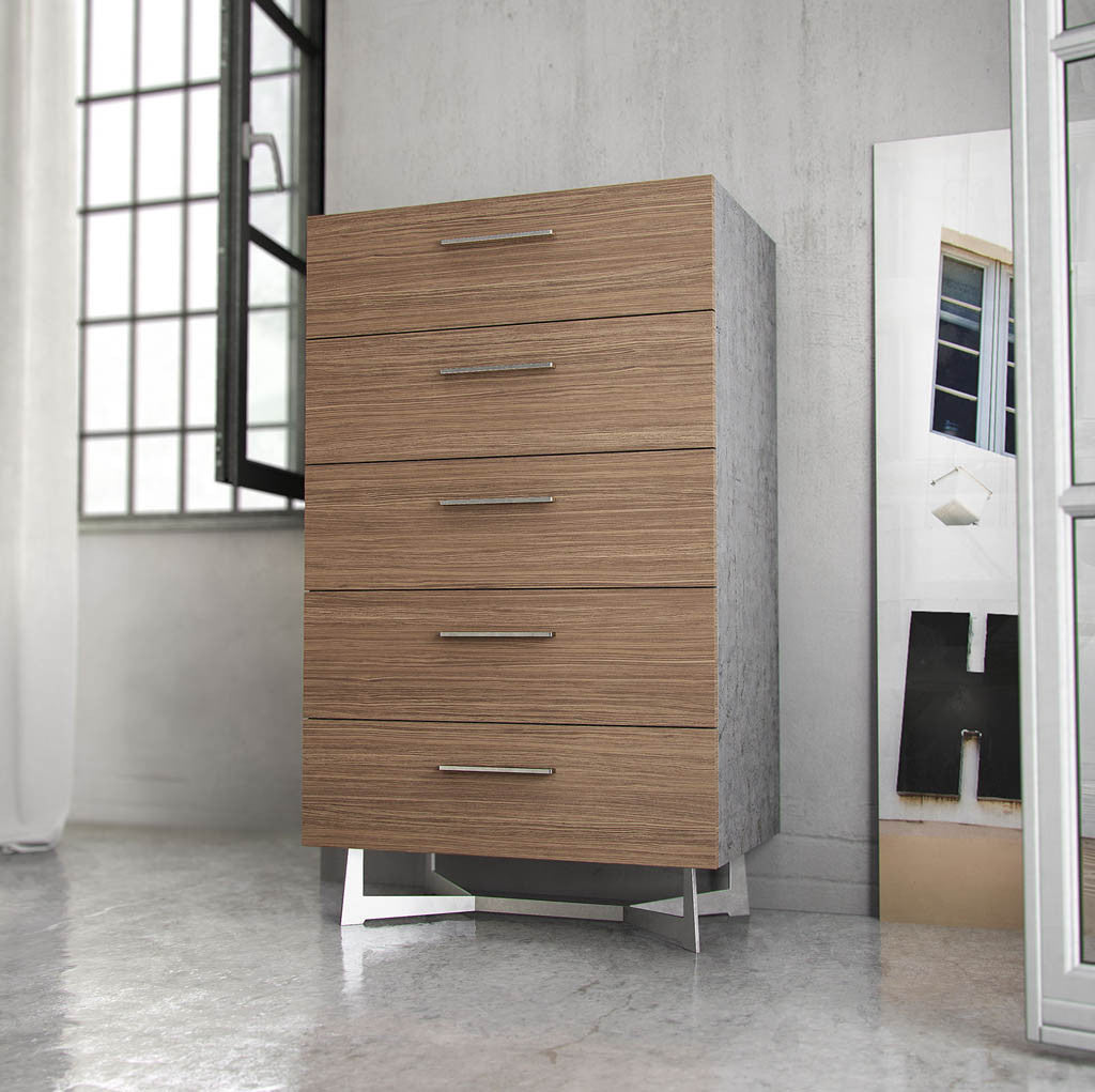 Broome Tall Dresser Latte Walnut