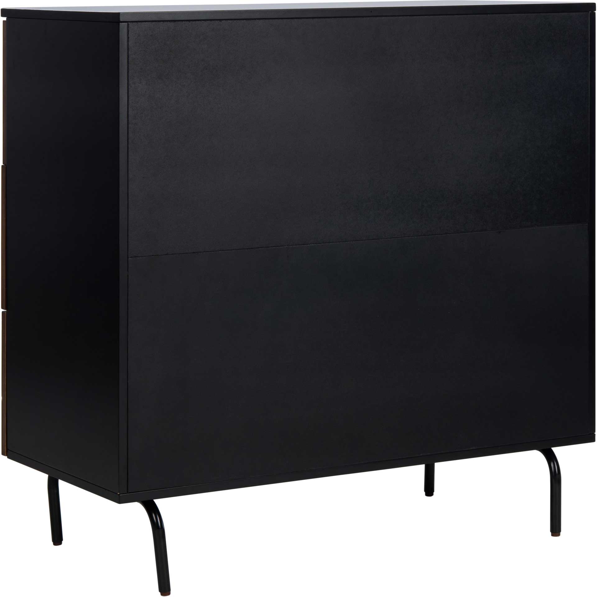 Genevieve 3 Drawer Dresser Black/Walnut Genevieve 3 Drawer Dresser Black/Walnut