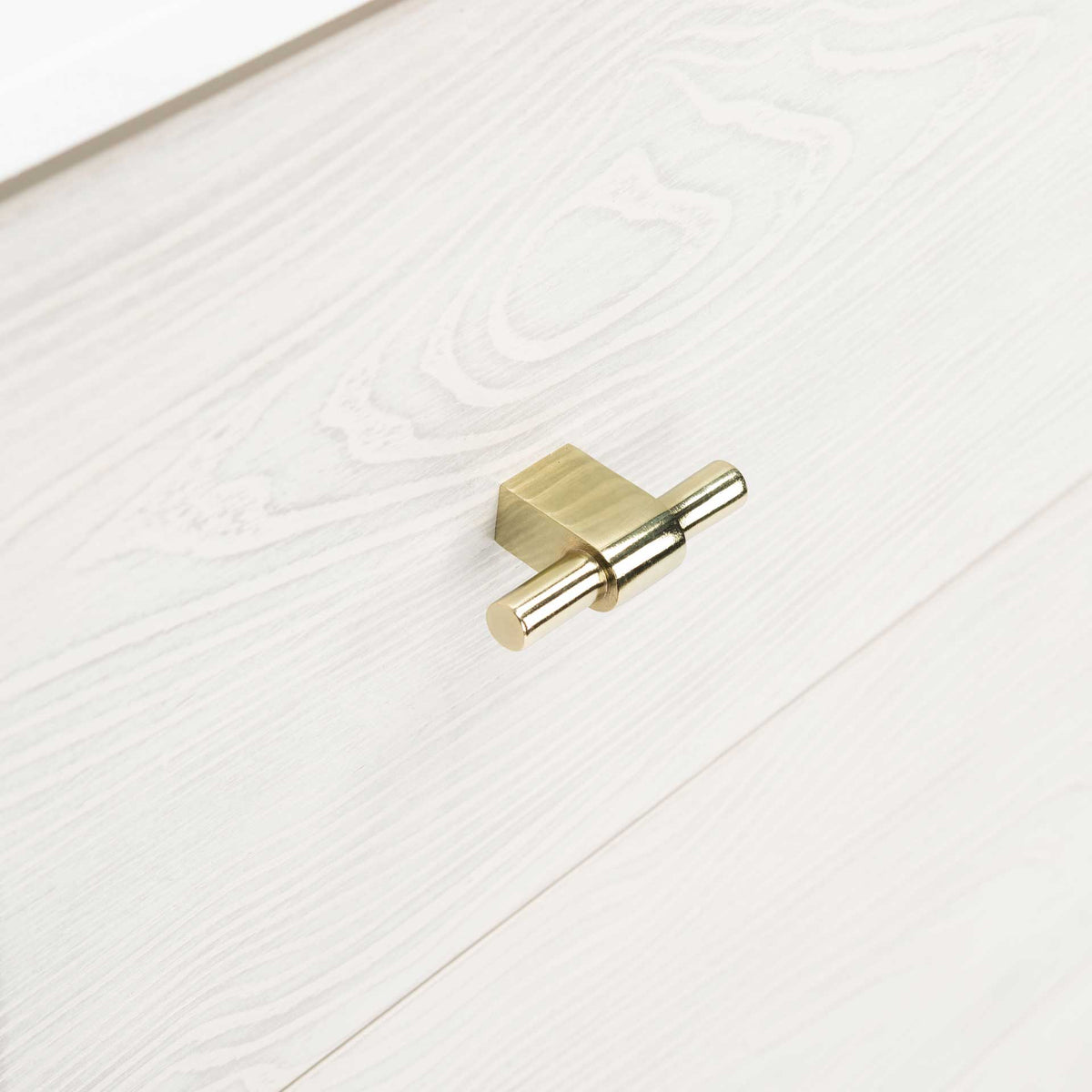 Gemma 3 Drawer Dresser White/White Washed