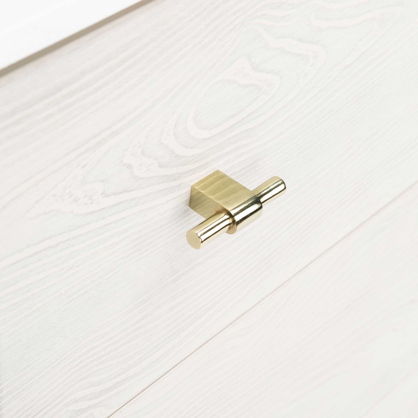 Gemma 3 Drawer Dresser White/White Washed