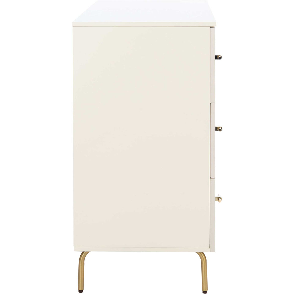 Gemma 3 Drawer Dresser Cream/White Washed