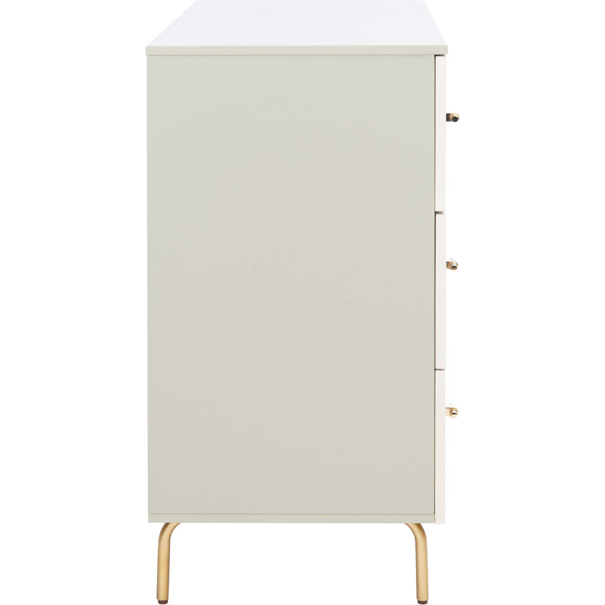 Gemma 3 Drawer Dresser Gray/White Washed