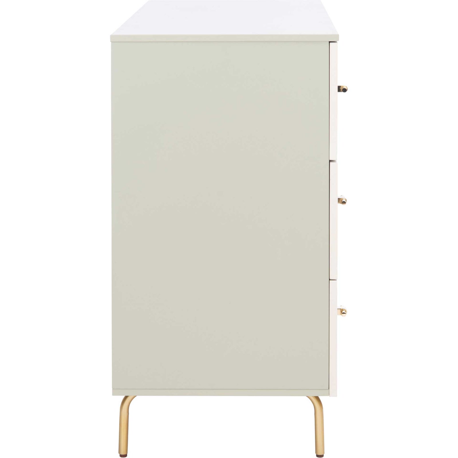 Gemma 3 Drawer Dresser Gray/White Washed