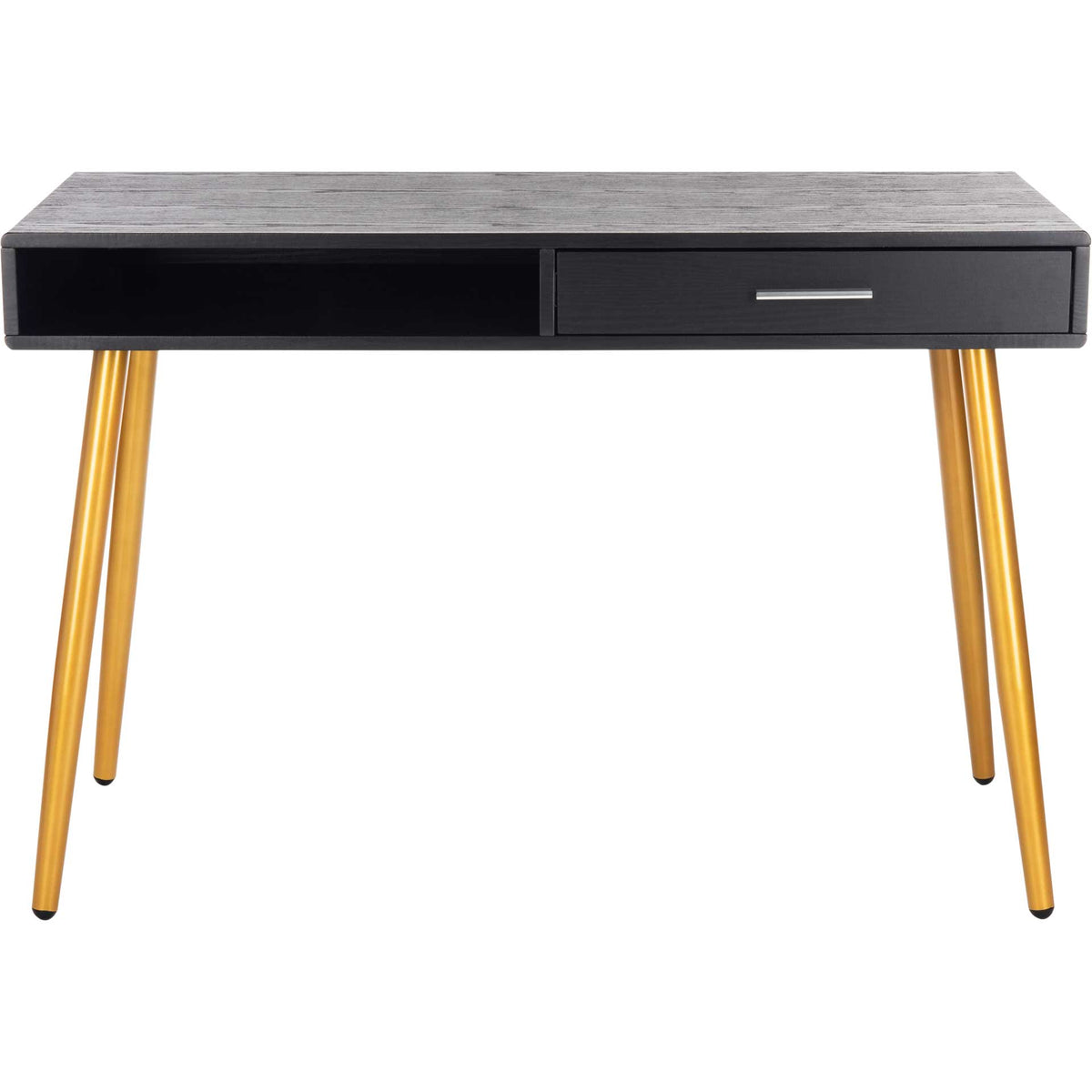 Joe 1 Drawer 1 Shelf Desk Black/Gold
