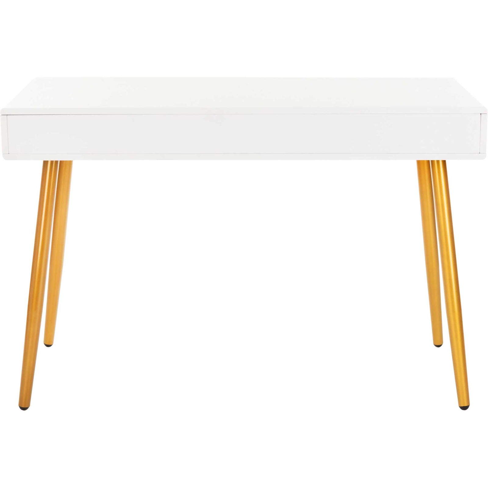 Joe 1 Drawer 1 Shelf Desk White/Gold