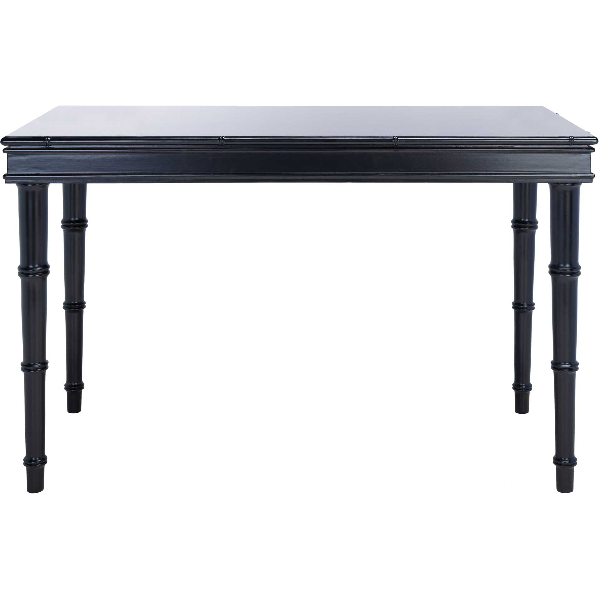 Noemi Single Drawer Writing Desk Navy Blue/Gold