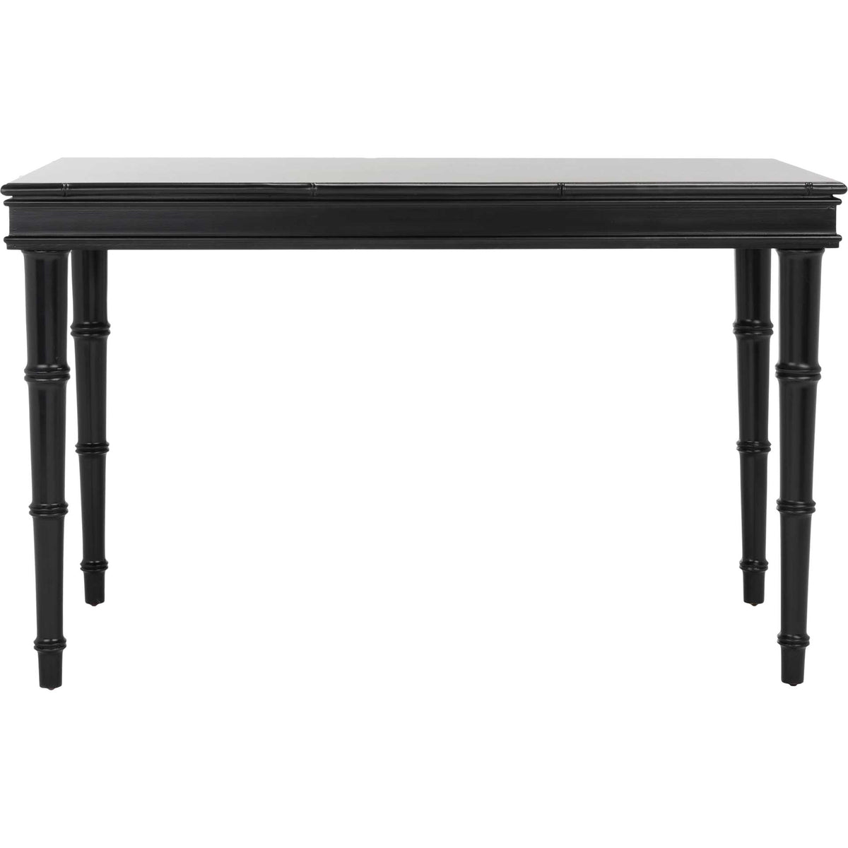 Noemi Single Drawer Writing Desk Black/Silver