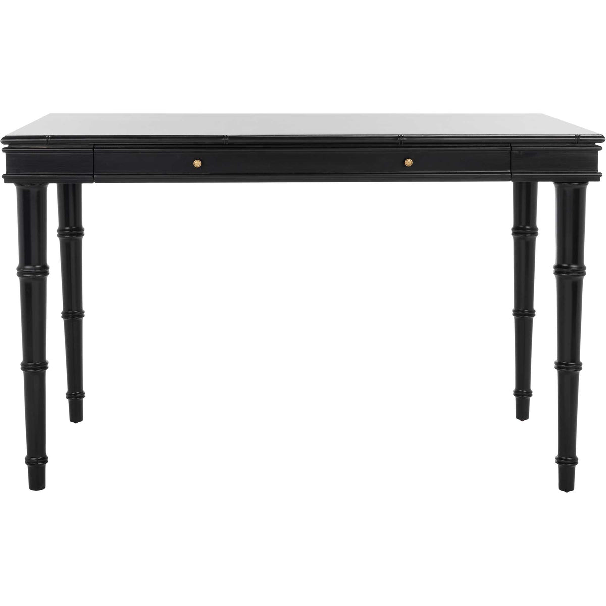 Noemi Single Drawer Writing Desk Black/Silver