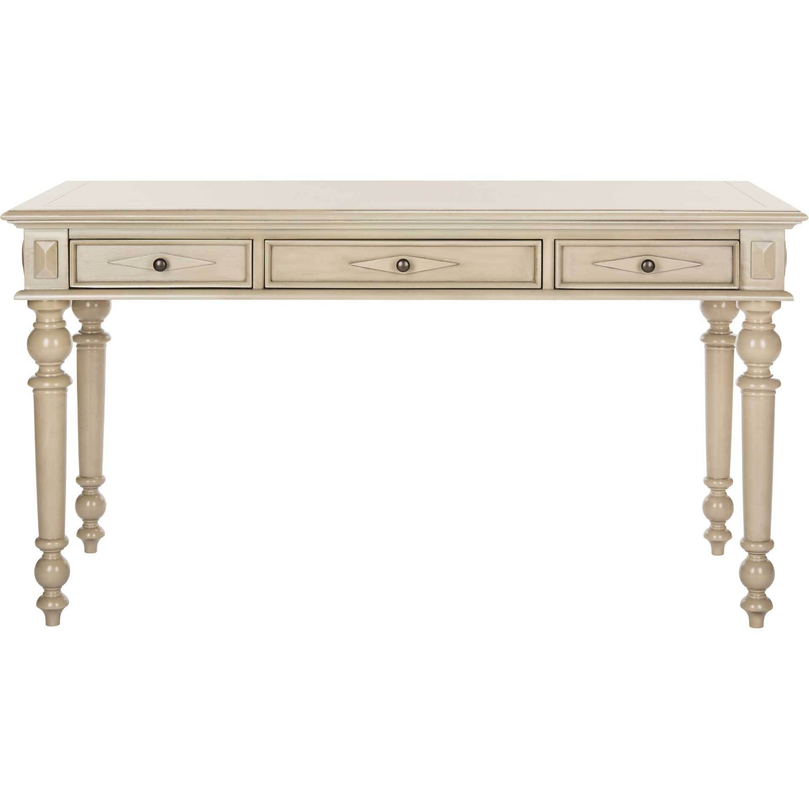 Robert 3 Drawer Desk Light Beige
