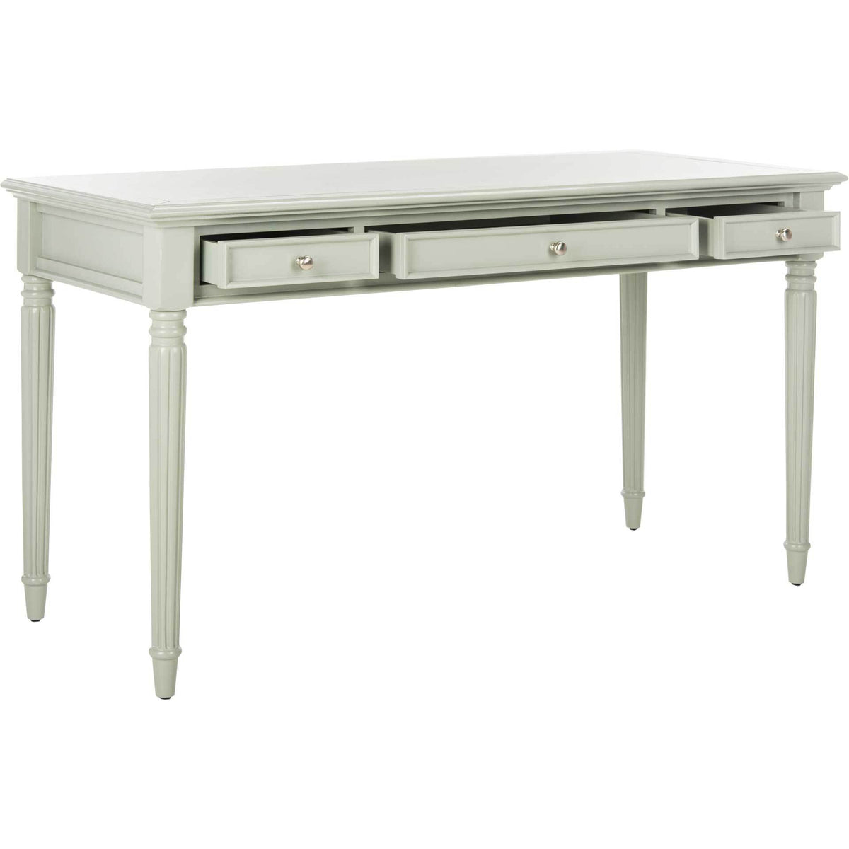Cohen 3 Drawer Desk Gray