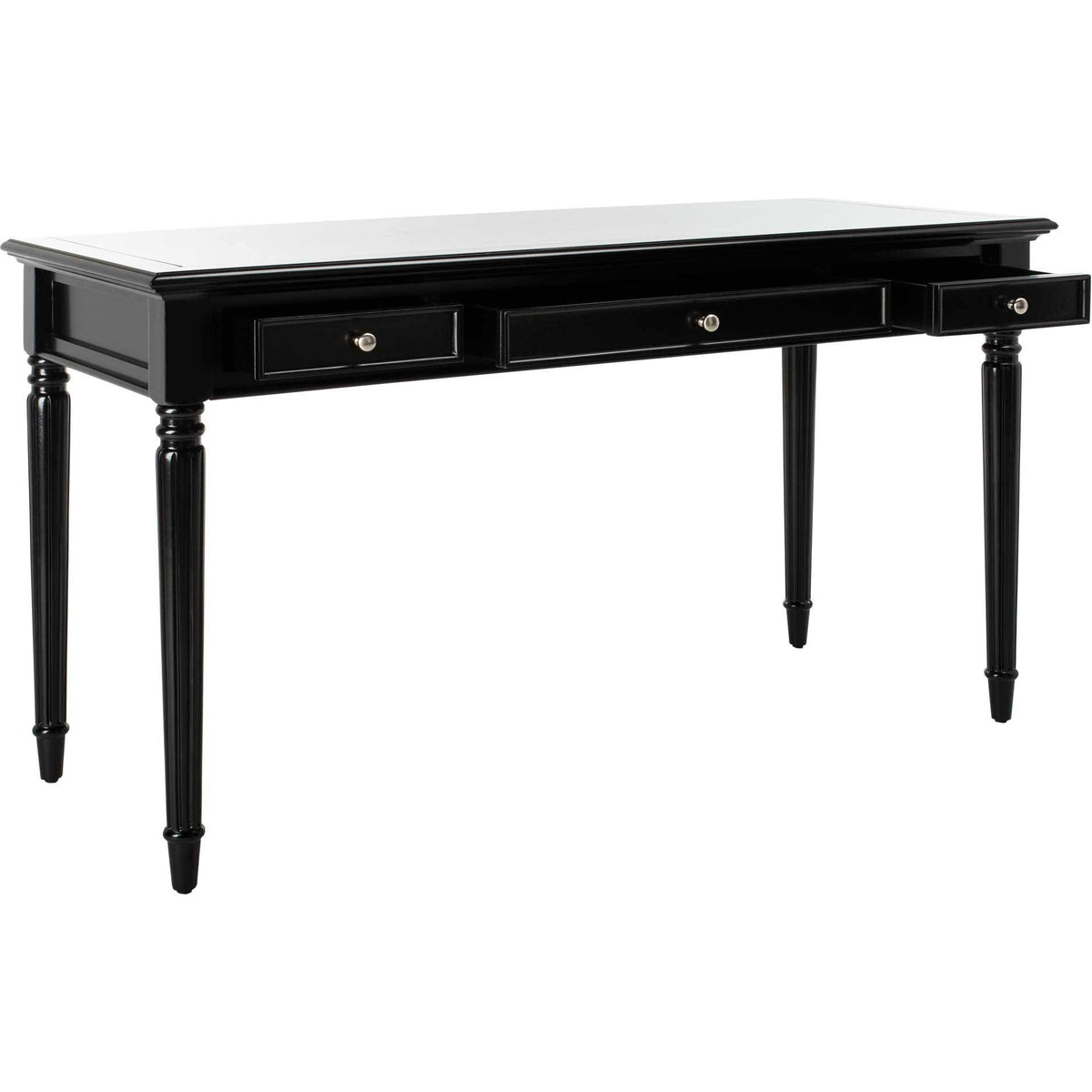 Cohen 3 Drawer Desk Black