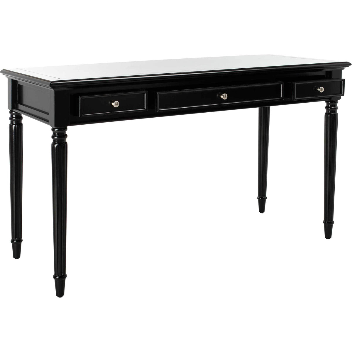 Cohen 3 Drawer Desk Black
