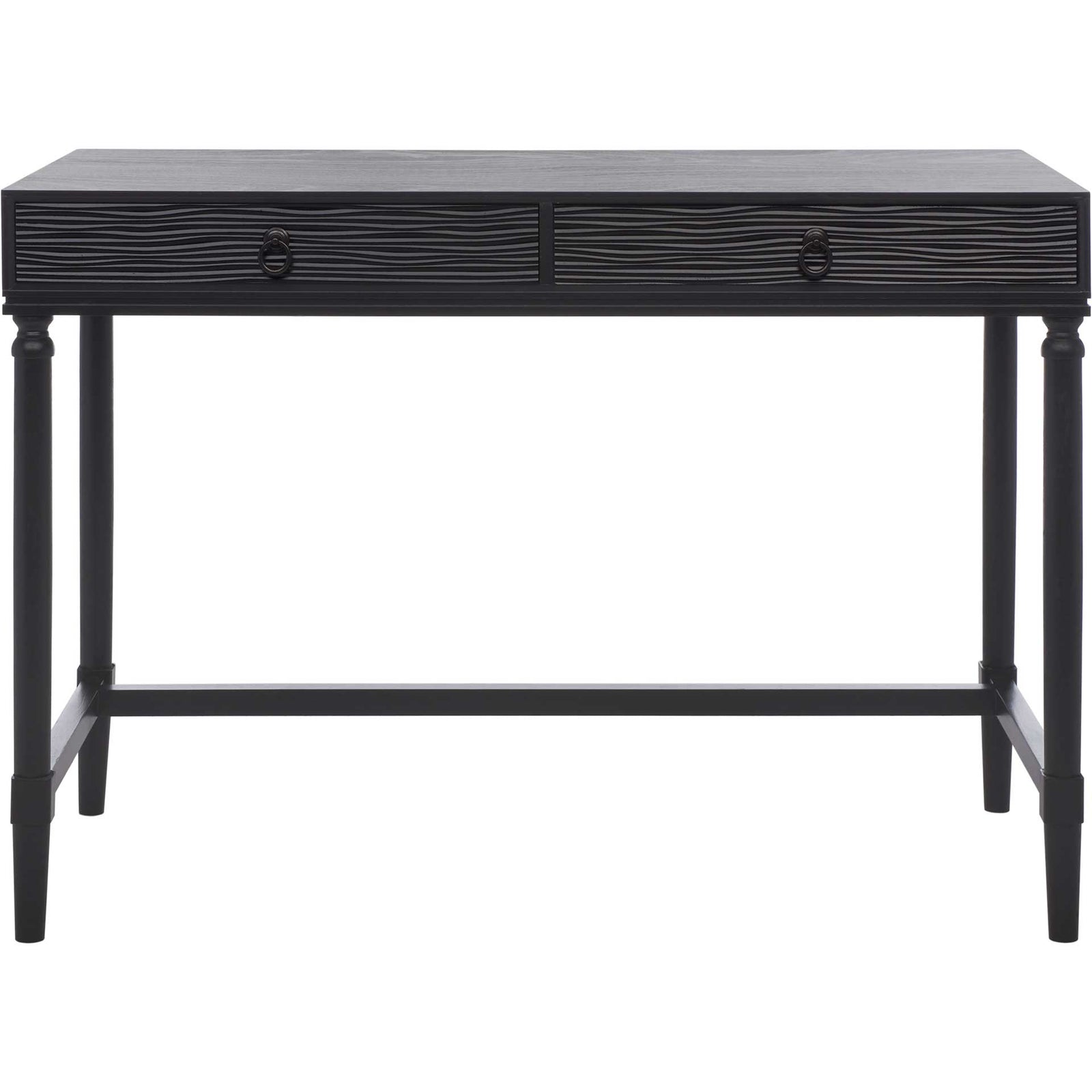 Rhett 2 Drawer Desk Black