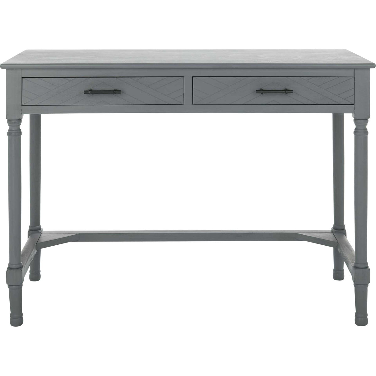 Mckenna 2 Drawer Desk Distressed Gray