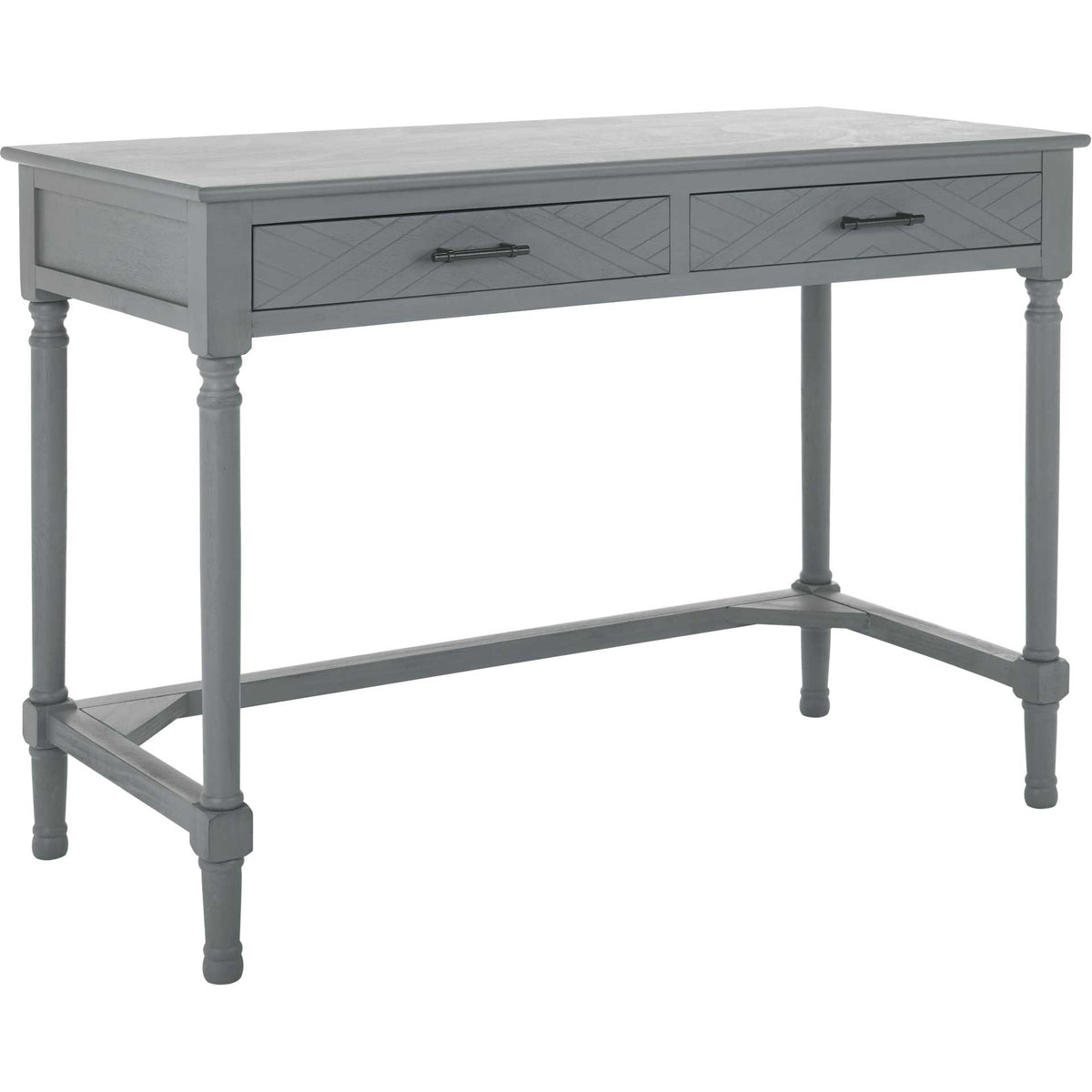 Mckenna 2 Drawer Desk Distressed Gray