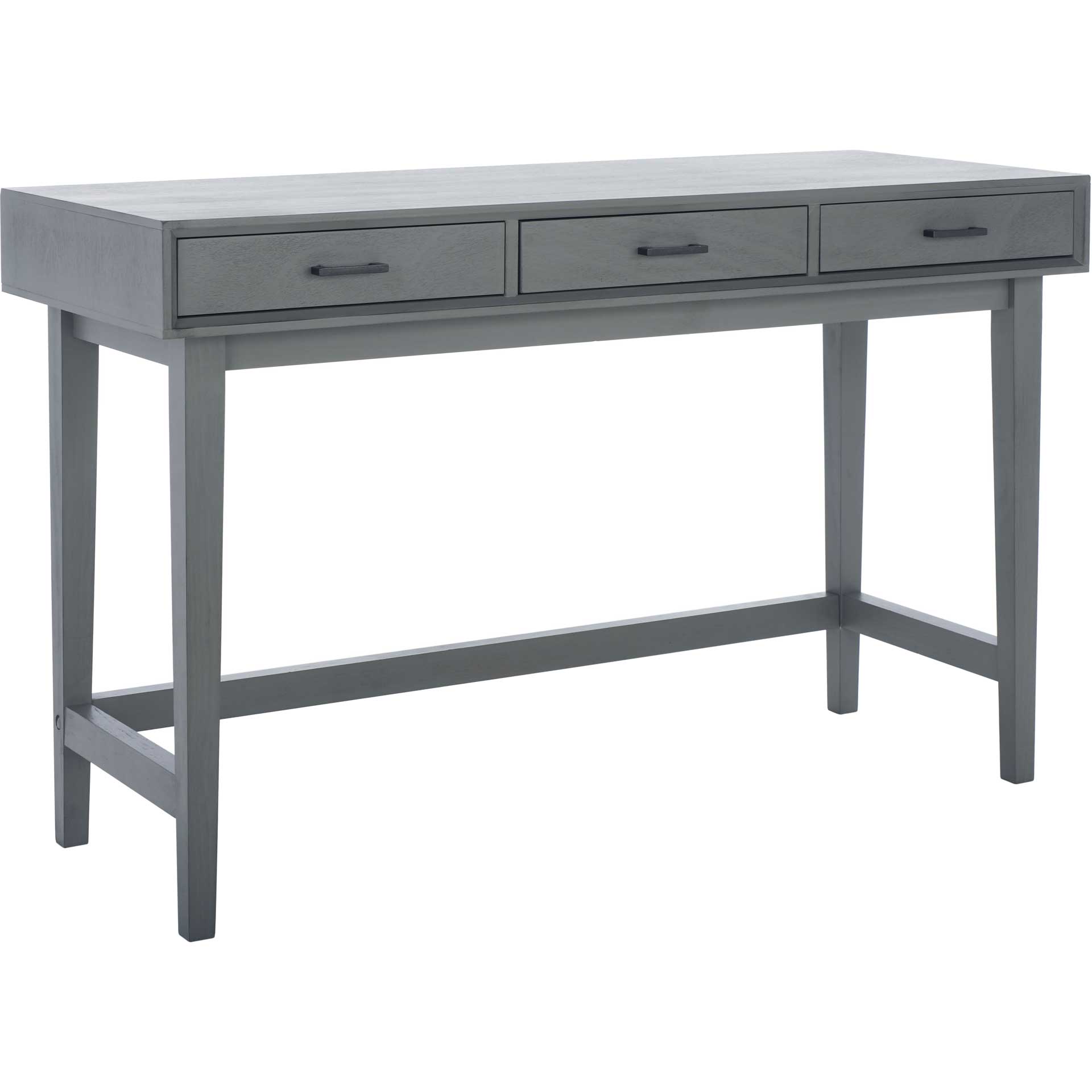 Harkin 3 Drawer Desk Distressed Gray