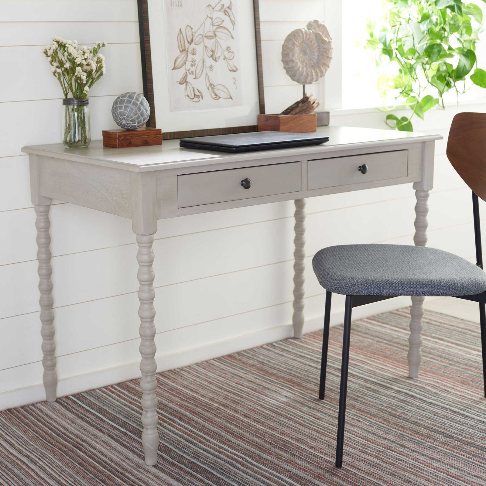 Omni Mara 2 Drawer Desk Taupe
