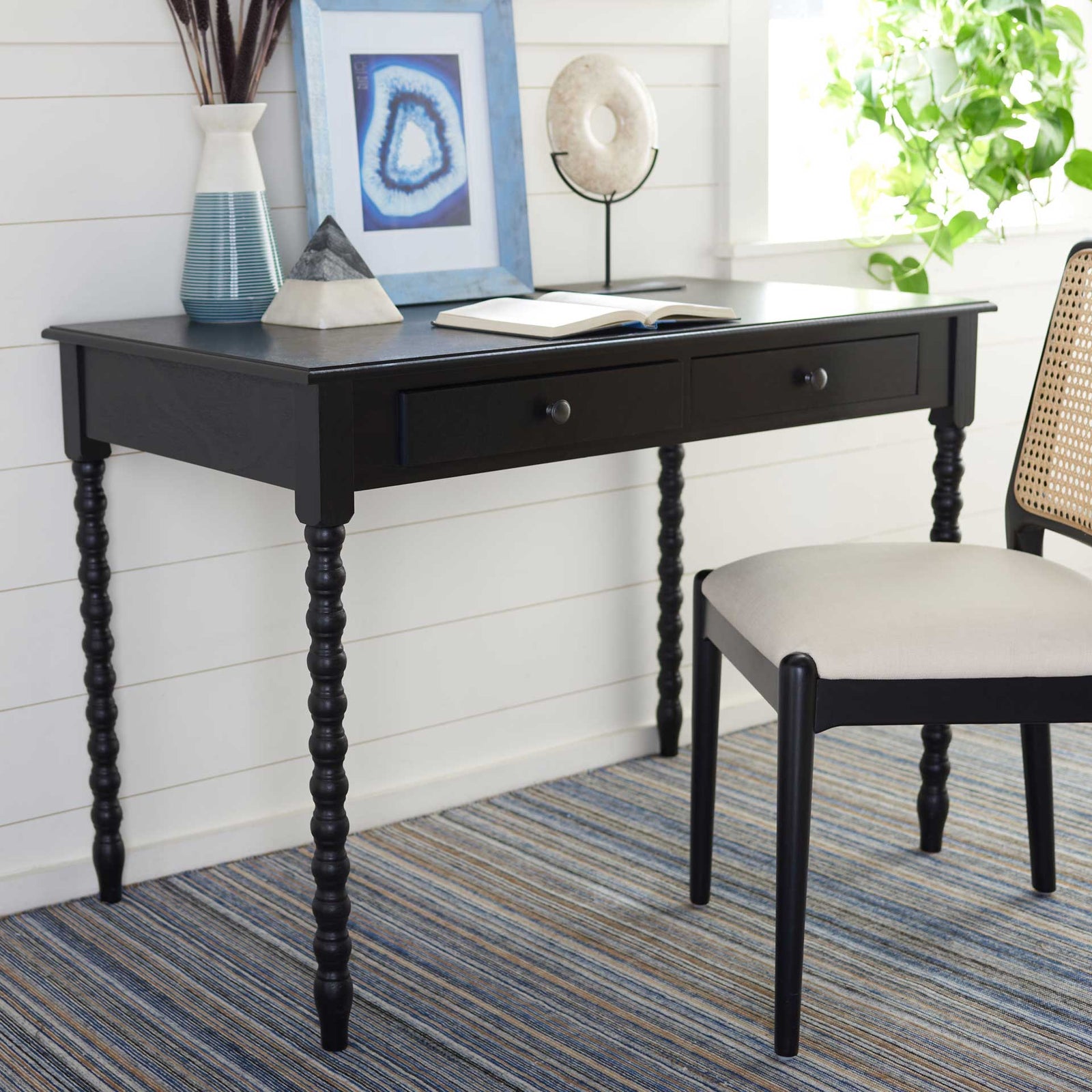 Omni Mara 2 Drawer Desk Black