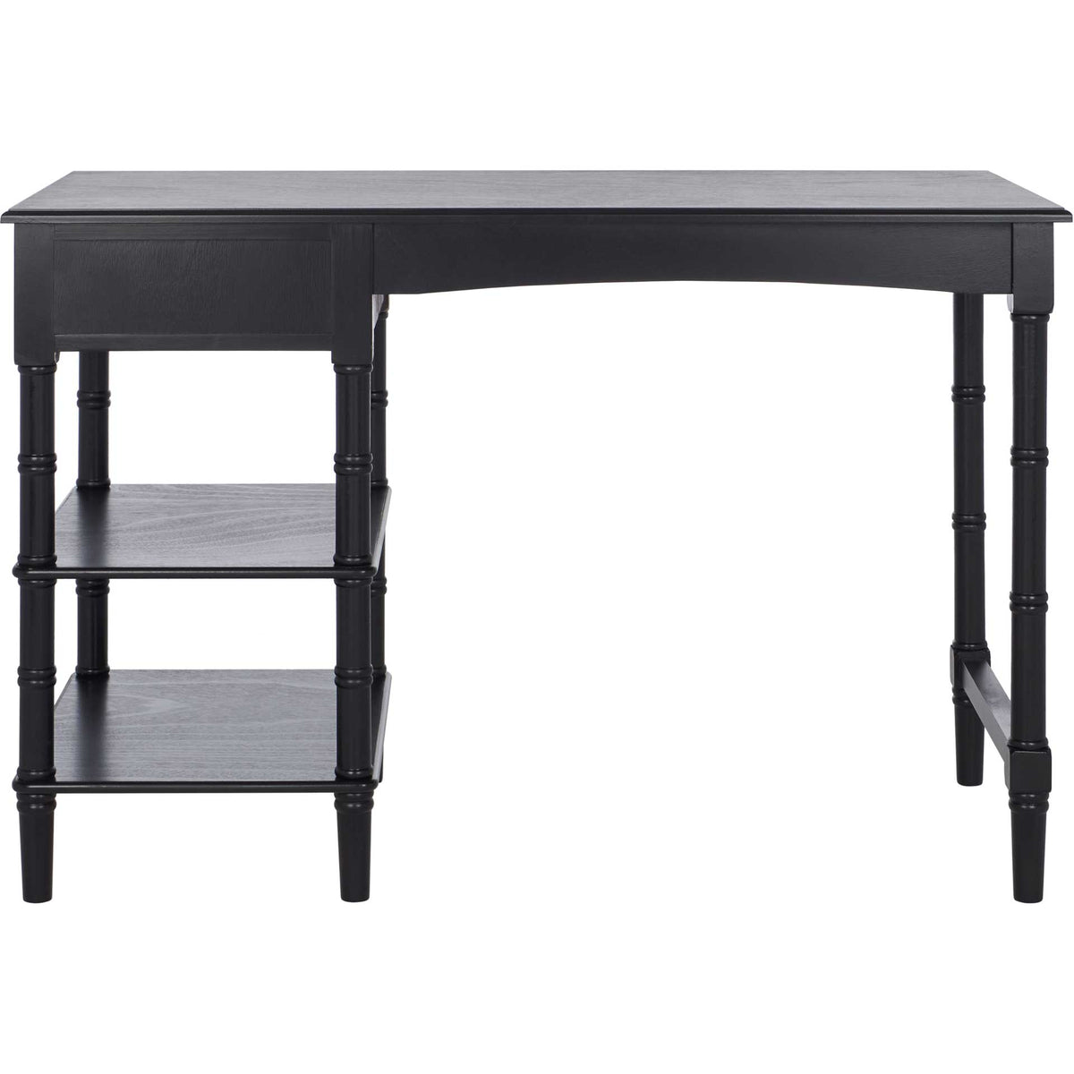 Hermina 1 Drawer 2 Shelf Desk Black