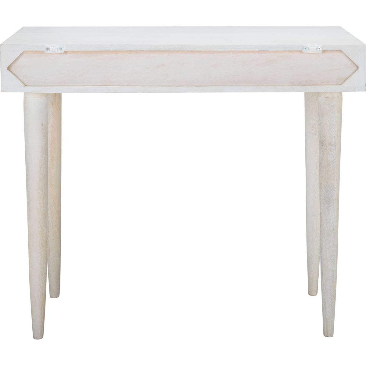 Zion Desk White Wash/Silver