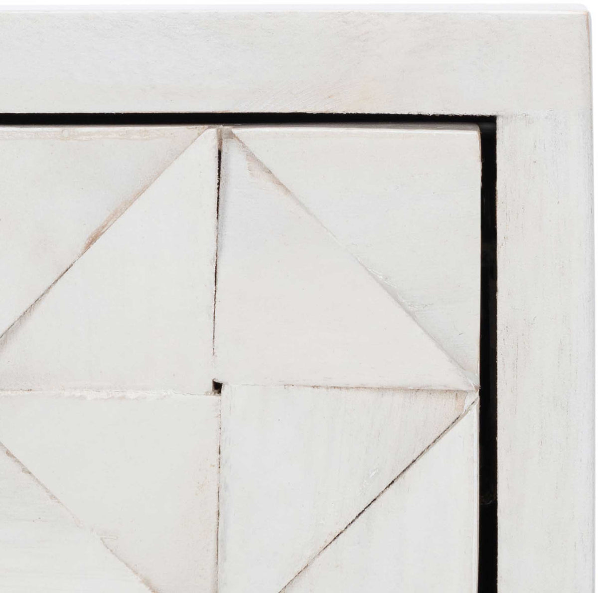 Zion Desk White Wash/Silver