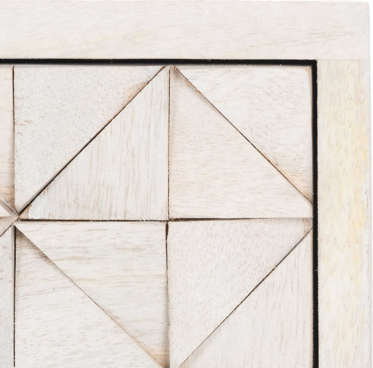 Zion Desk White Wash/Brass