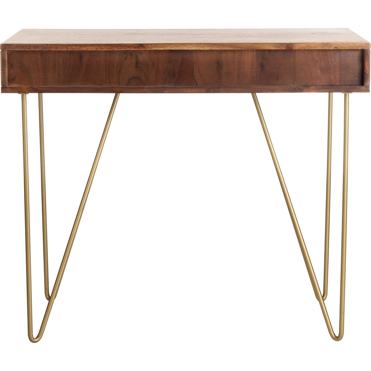 Ray Desk Walnut/Brass