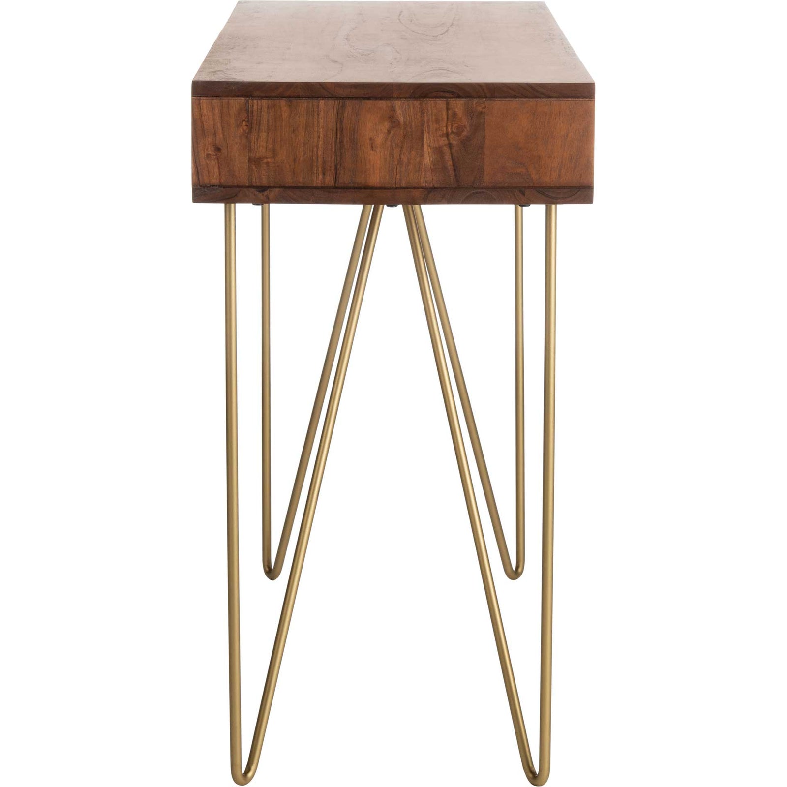 Ray Desk Walnut/Brass