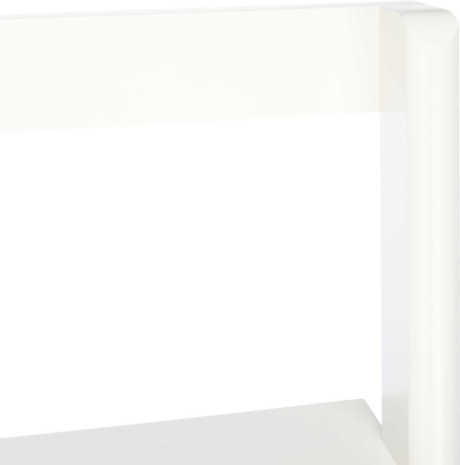 Paloma 2 Shelf Leaning Desk White
