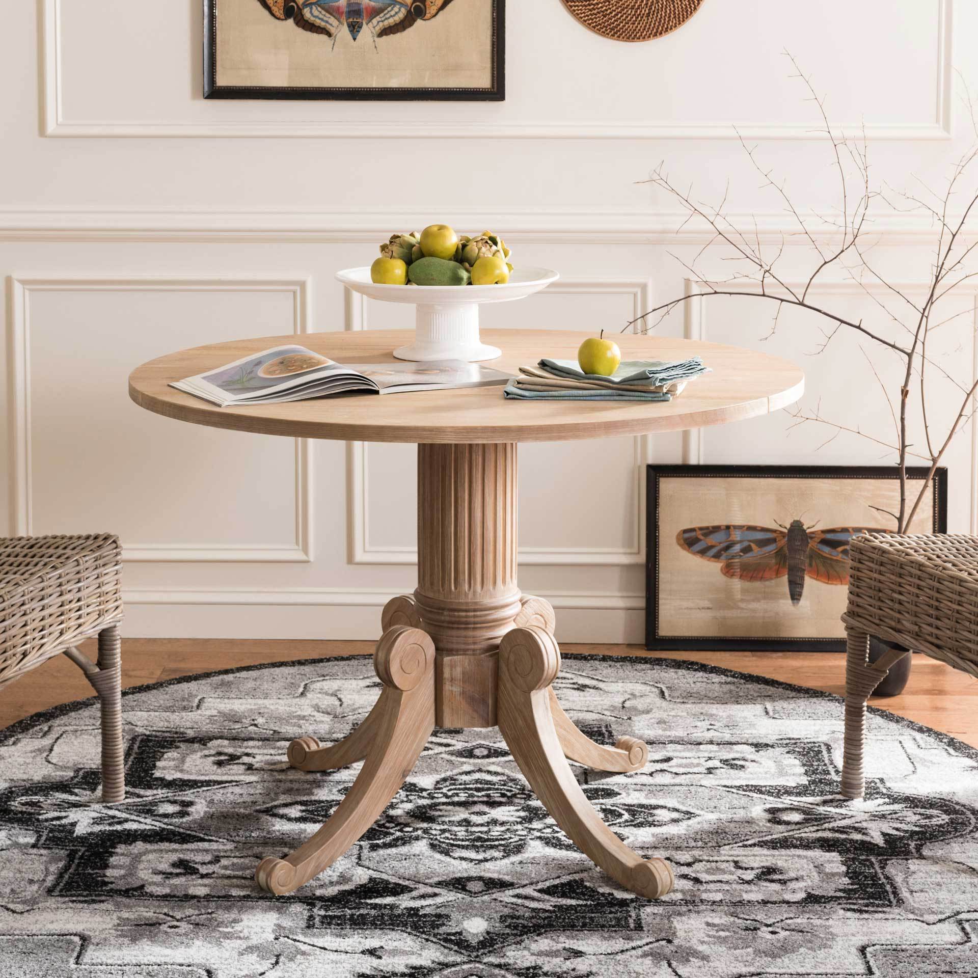 Ford Drop Leaf Dining Table Rustic Natural