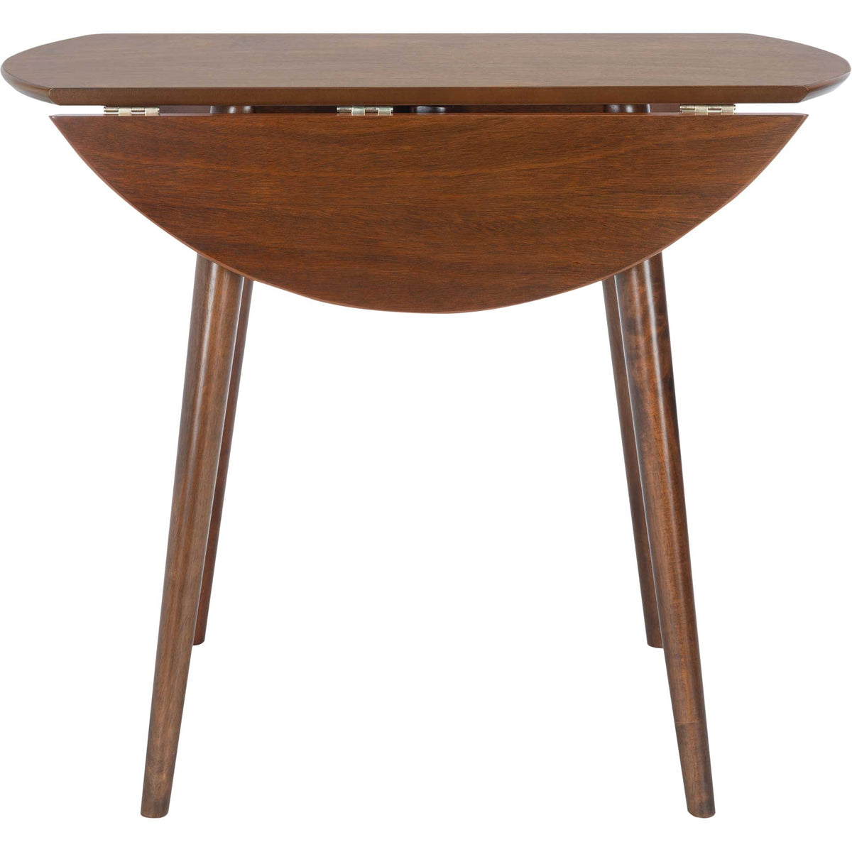 Loni Folding Round Dining Table Walnut