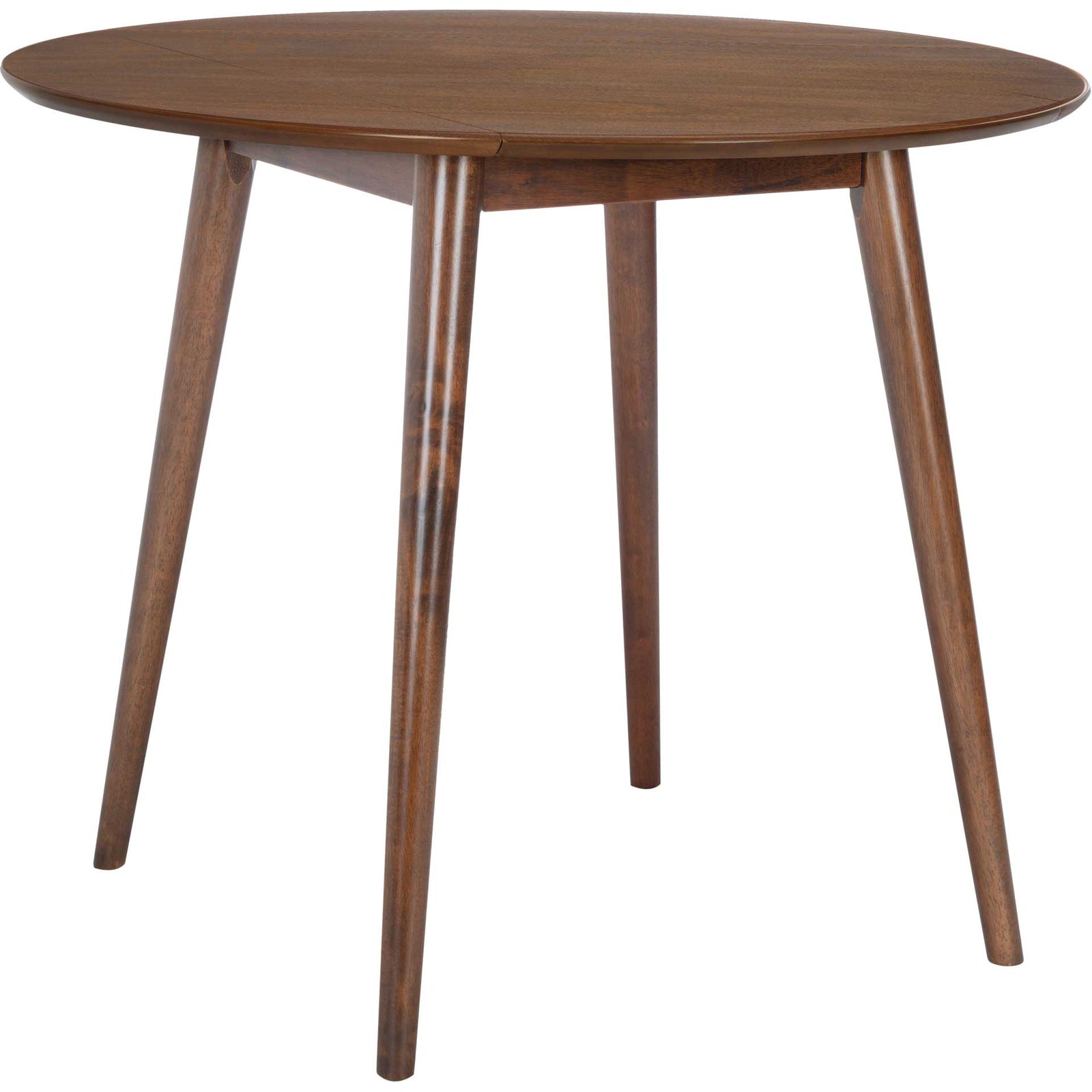 Loni Folding Round Dining Table Walnut