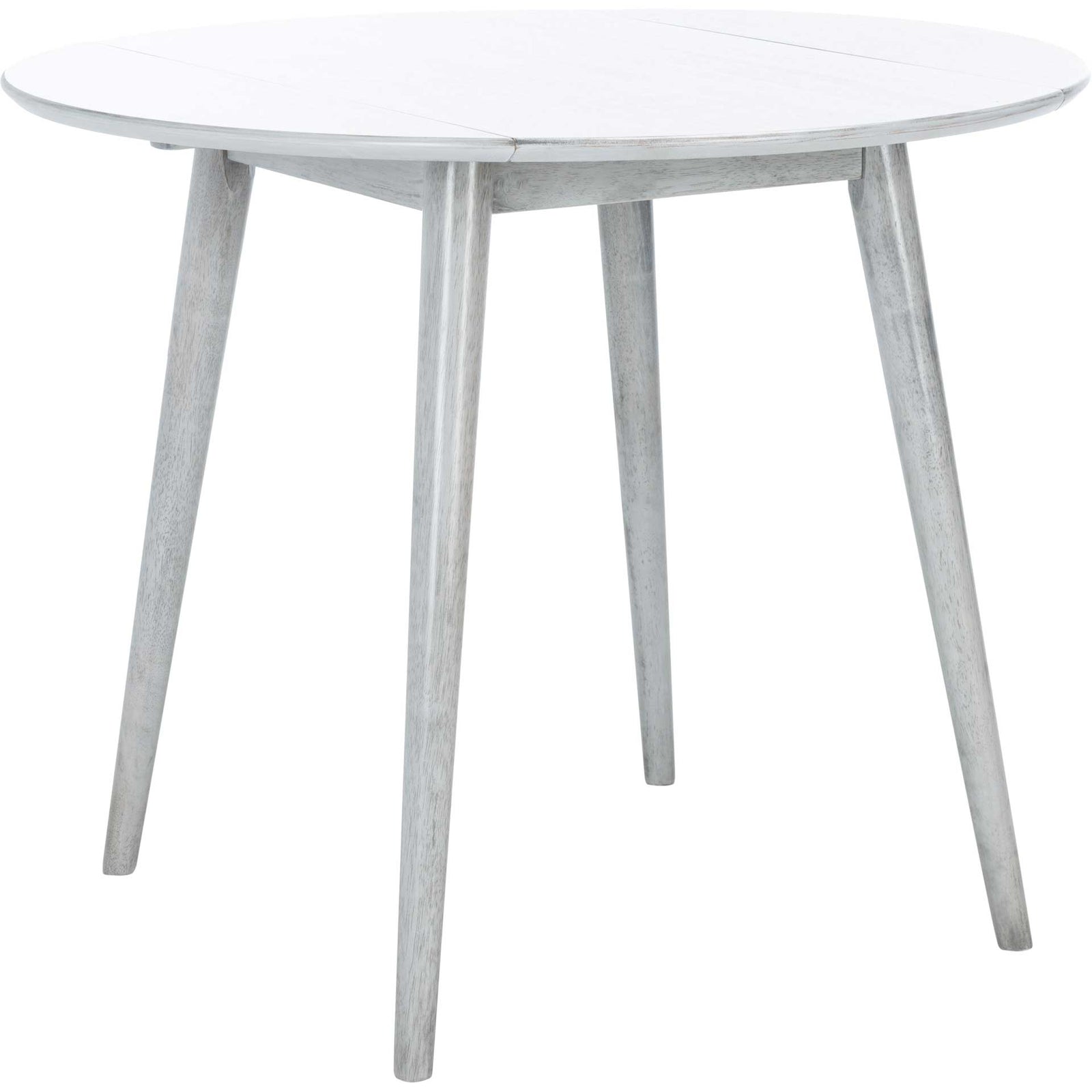 Loni Folding Round Dining Table Dark Gray