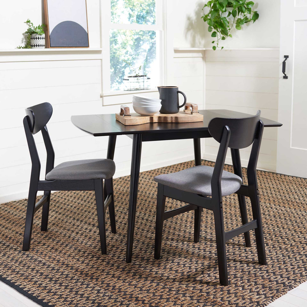 Katelyn Extension Dining Table Matte Black