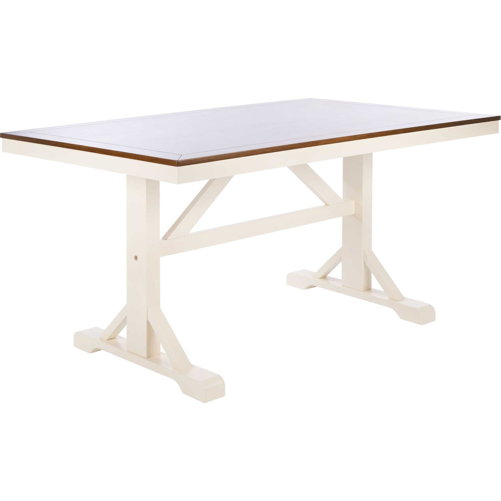 Akito Rectangle Dining Table White/Natural