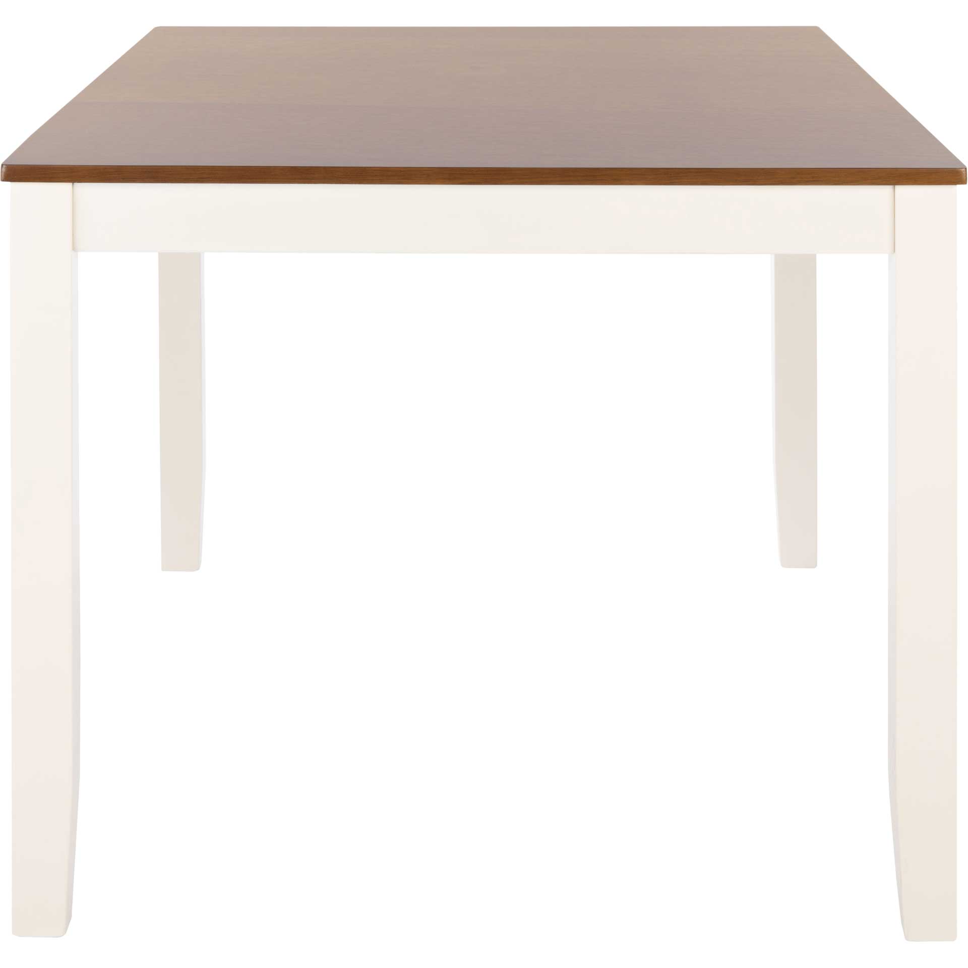 Sicily Rectangle Dining Table White/Natural