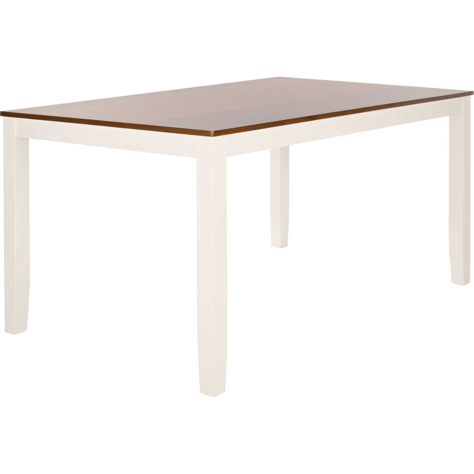 Sicily Rectangle Dining Table White/Natural