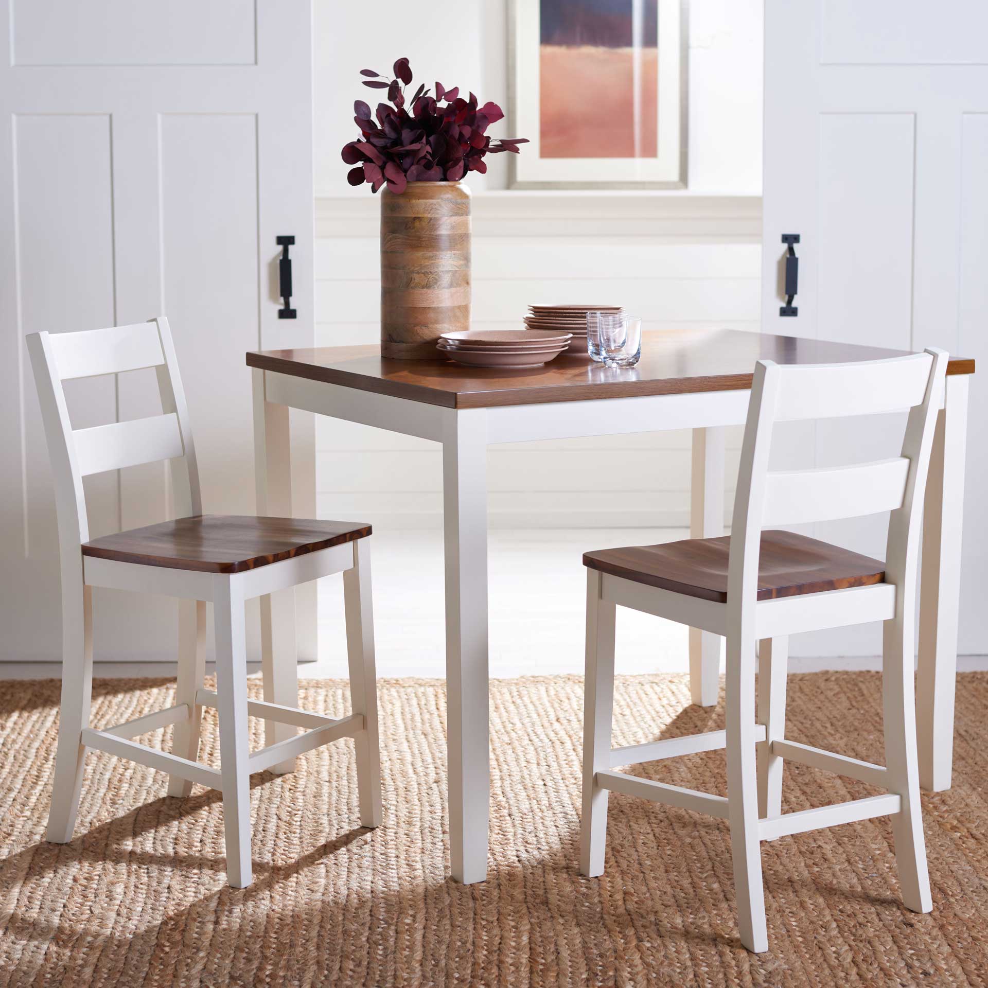 Izumi Rectangle Counter Table White