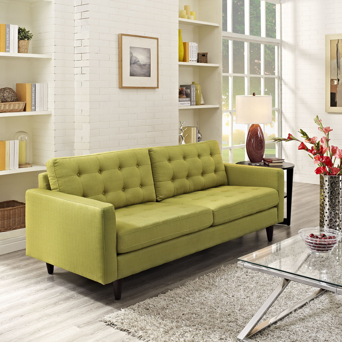 Era Upholstered Sofa Wheatgrass