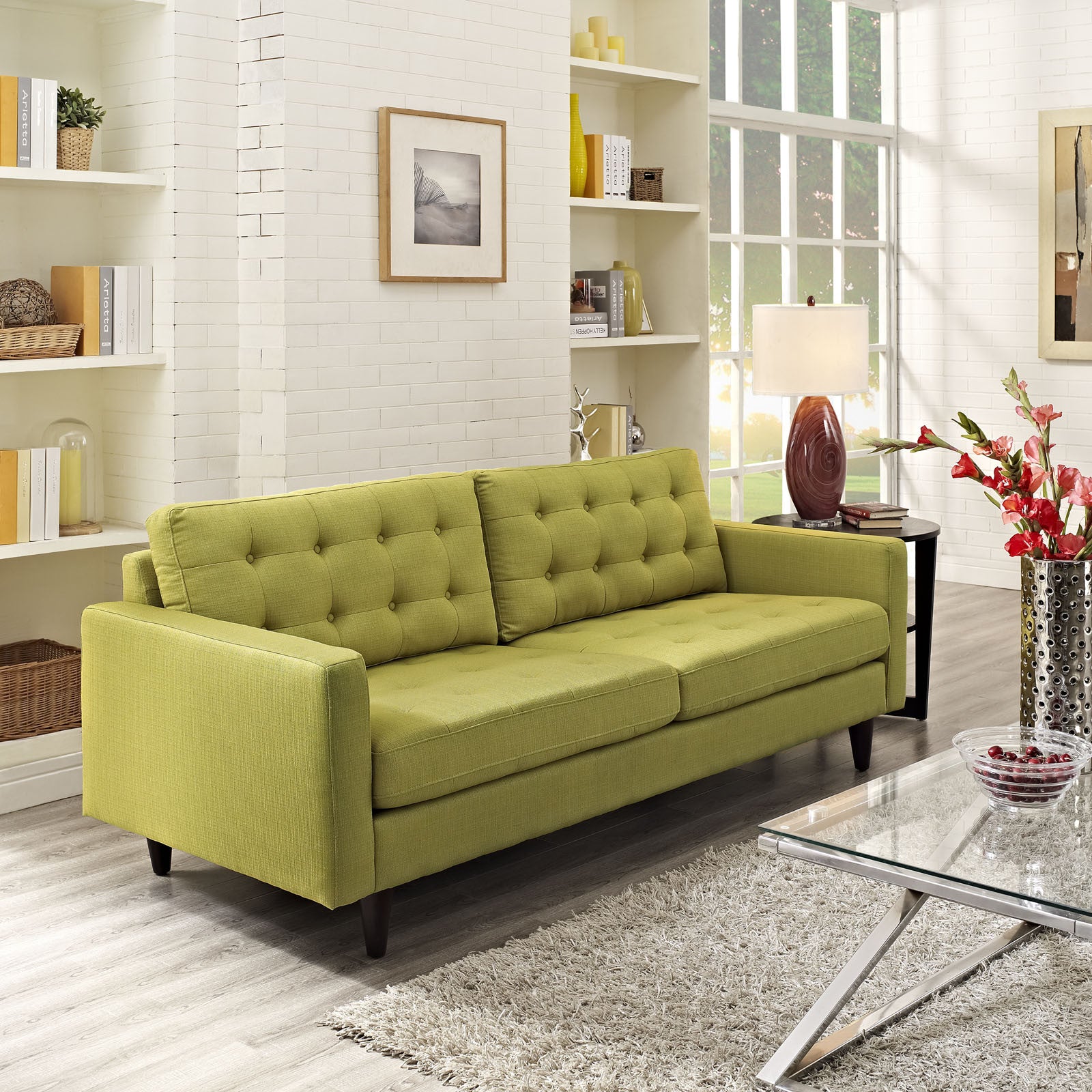Era Upholstered Sofa Wheatgrass