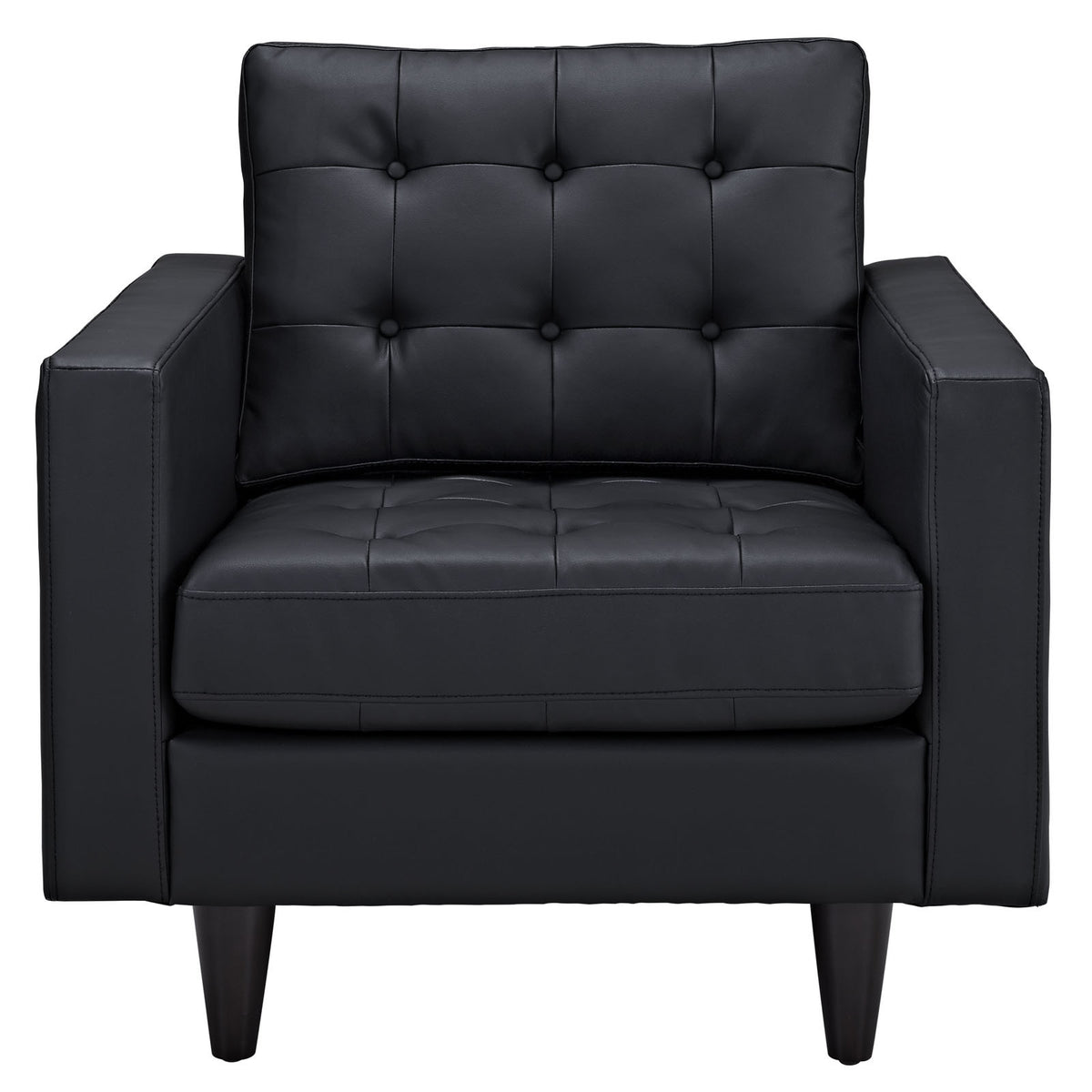 Era Leather Armchair Black