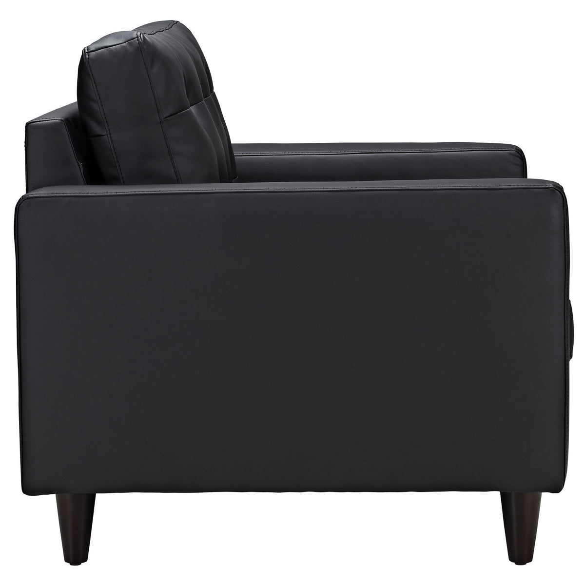 Era Leather Armchair Black
